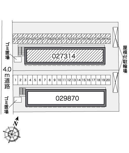 ベルグランデＡ(27314)の駐車配置図