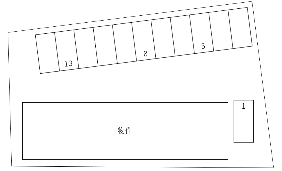 Ｌａ　Ｖｉｔａ　Ｆｅｌｉｃｅ別駐車場の駐車配置図