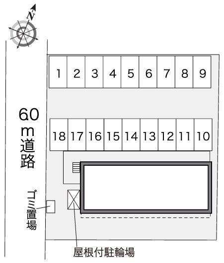 若葉(41640)の駐車配置図