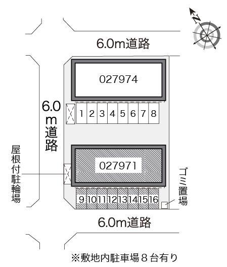 サニーコートＡ(27971)の駐車配置図