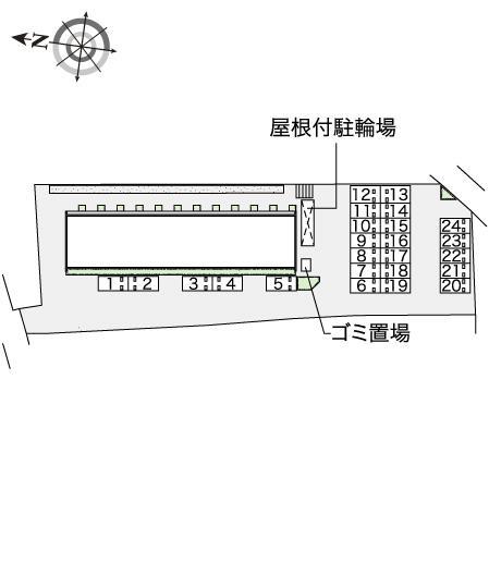 ＴｏｐＲｉｖｅｒ(41847)の駐車配置図