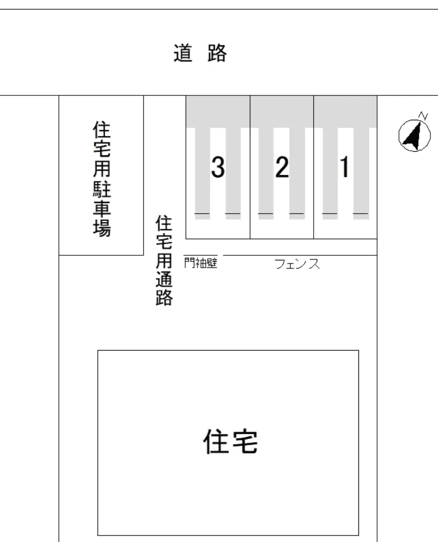 湘南富士見駐車場の駐車配置図