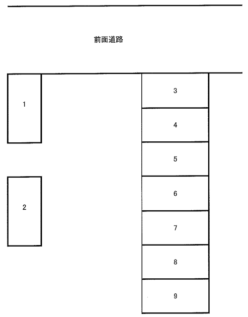 清水１丁目駐車場の駐車配置図