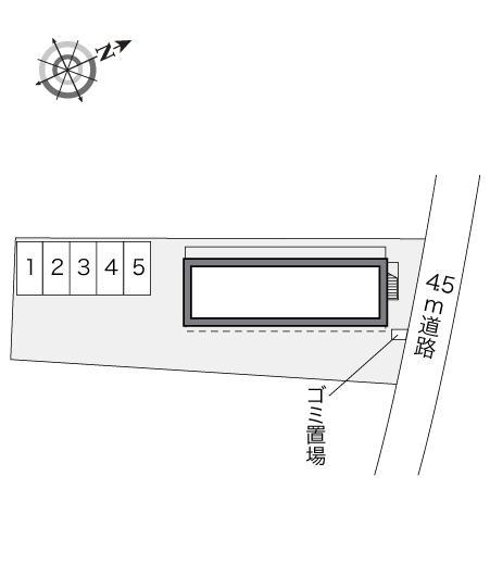 メルベーユ(21791)の駐車配置図