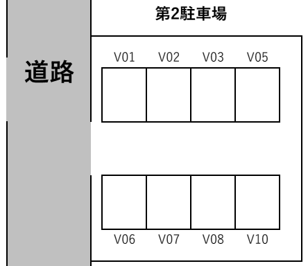 ビューバレー経堂　第2駐車場の駐車配置図