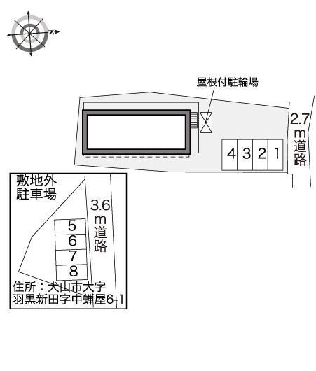 蝉屋(30997)の駐車配置図