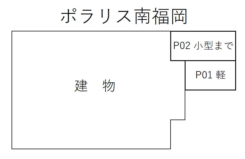 ポラリス南福岡の駐車配置図