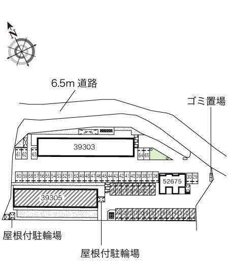 エスポワールタワラⅢ(39305)の駐車配置図