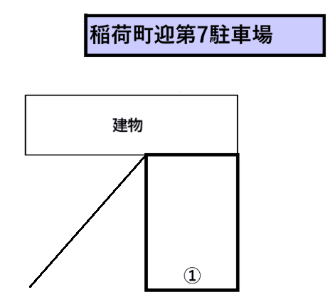 稲荷町第７駐車場⑧の駐車配置図
