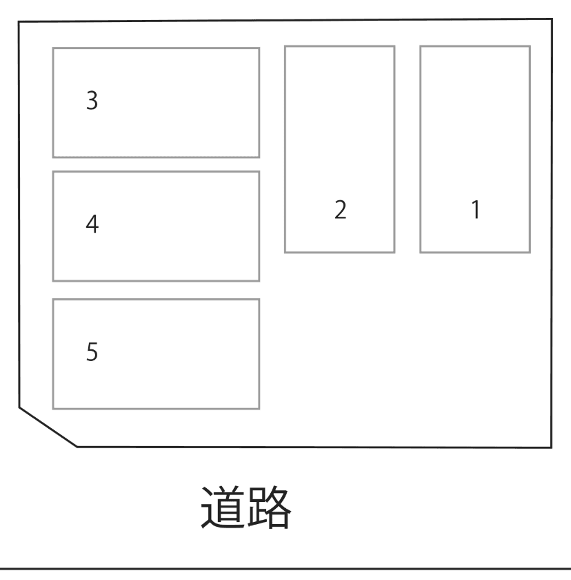 大橋三丁目Pの駐車配置図