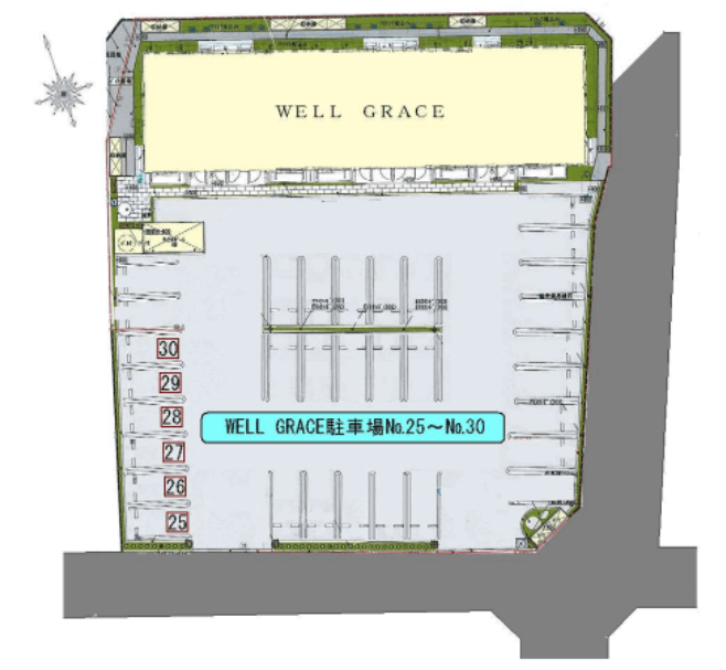 Ｗｅｌｌ　Ｇｒａｃｅ(ｳｪﾙｸﾞﾚｰｽ)駐車場の駐車配置図