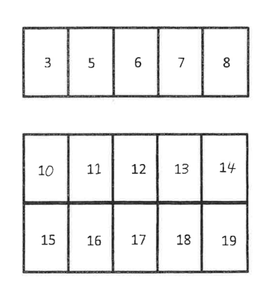 井ノ口パーキングの駐車配置図