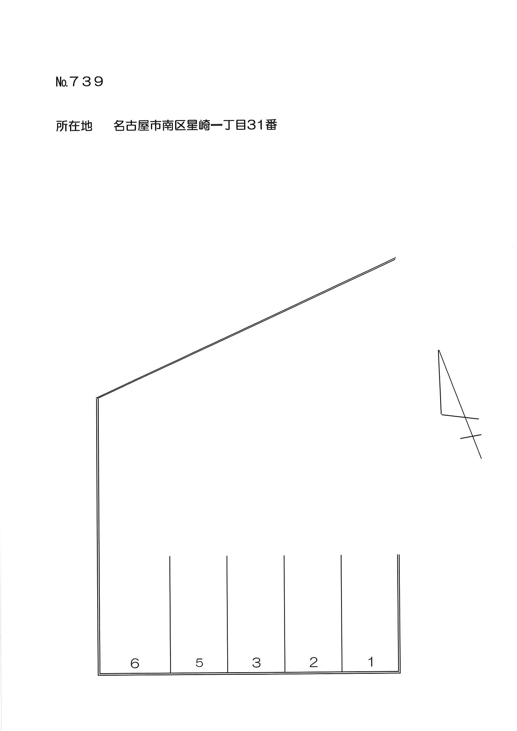 ７３９の駐車配置図