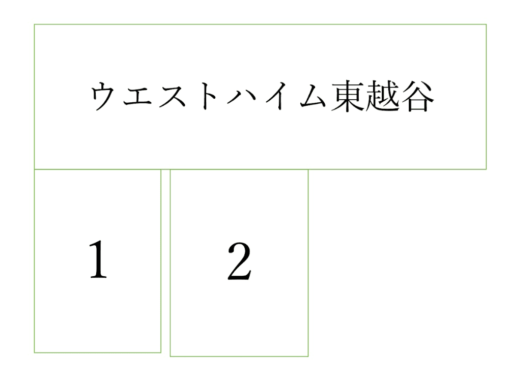 ウエストハイム東越谷の駐車配置図