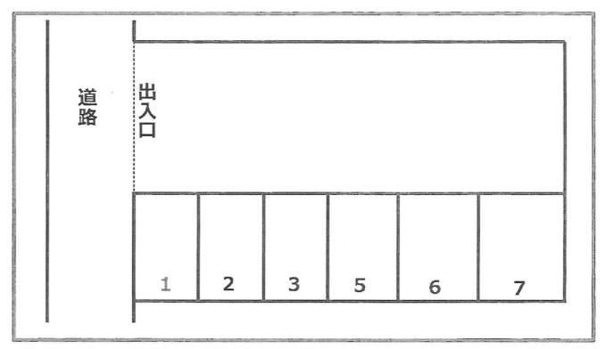 305駐車場の駐車配置図