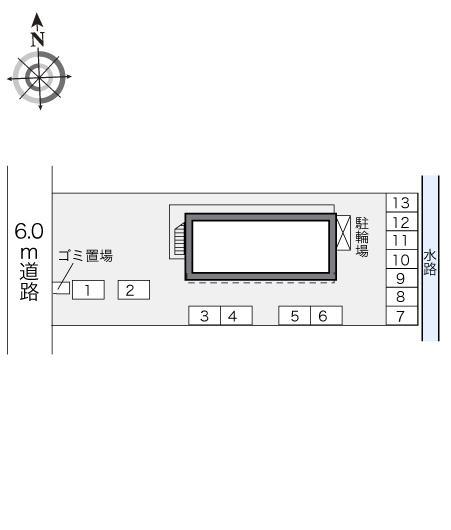 ハーモニーチャット(23964)の駐車配置図