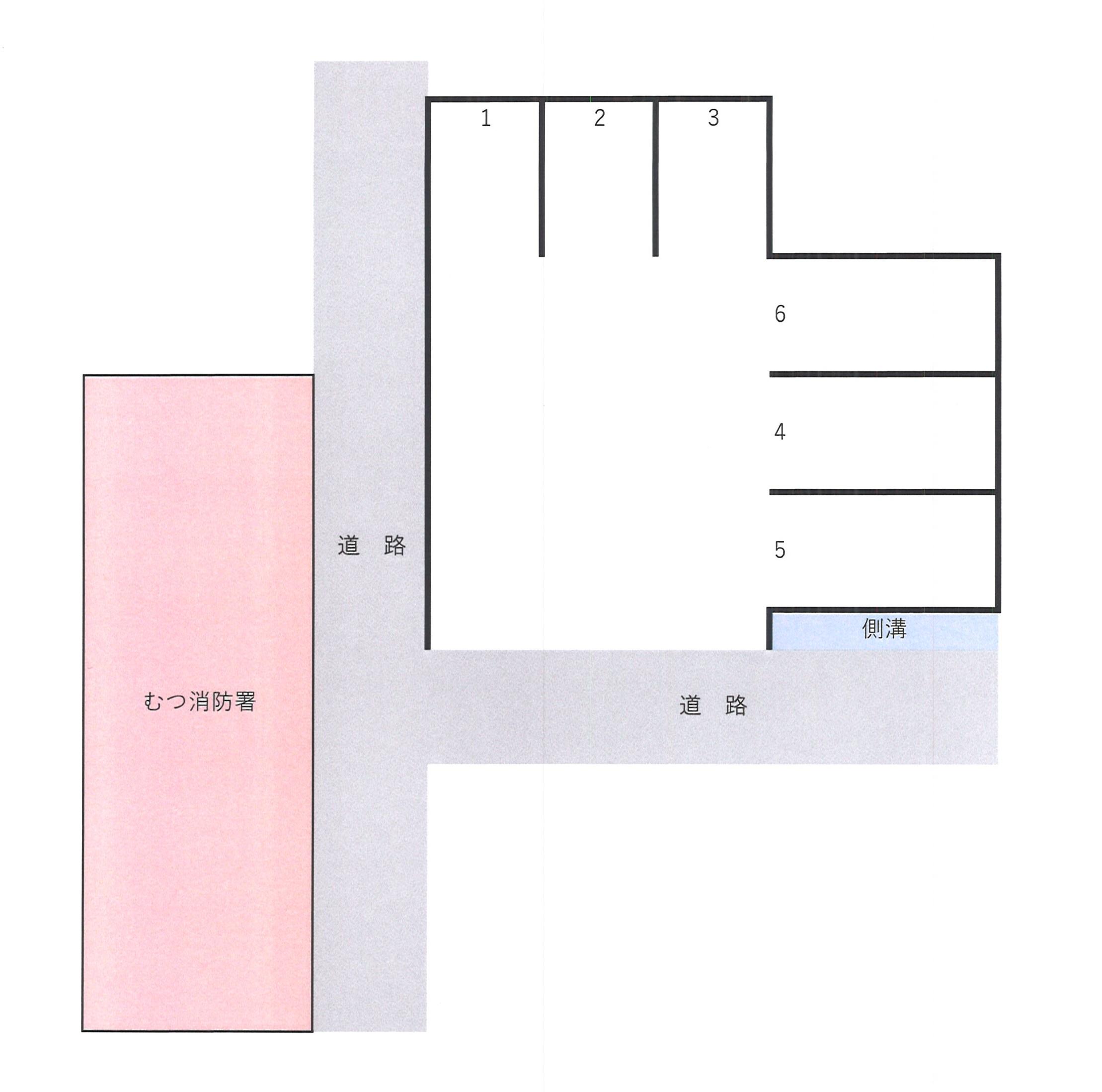 小川町第二駐車場の駐車配置図