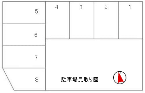すえひろパーク河原町2丁目の駐車配置図