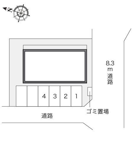 ウェアハウス(22407)の駐車配置図