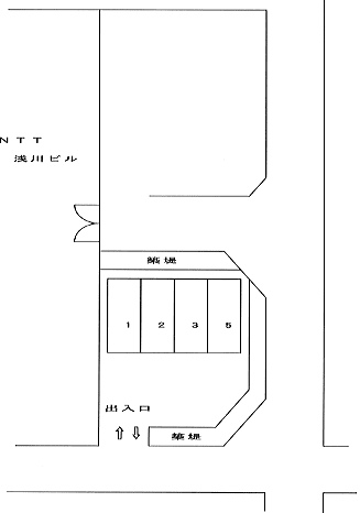 東浅川町駐車場の駐車配置図