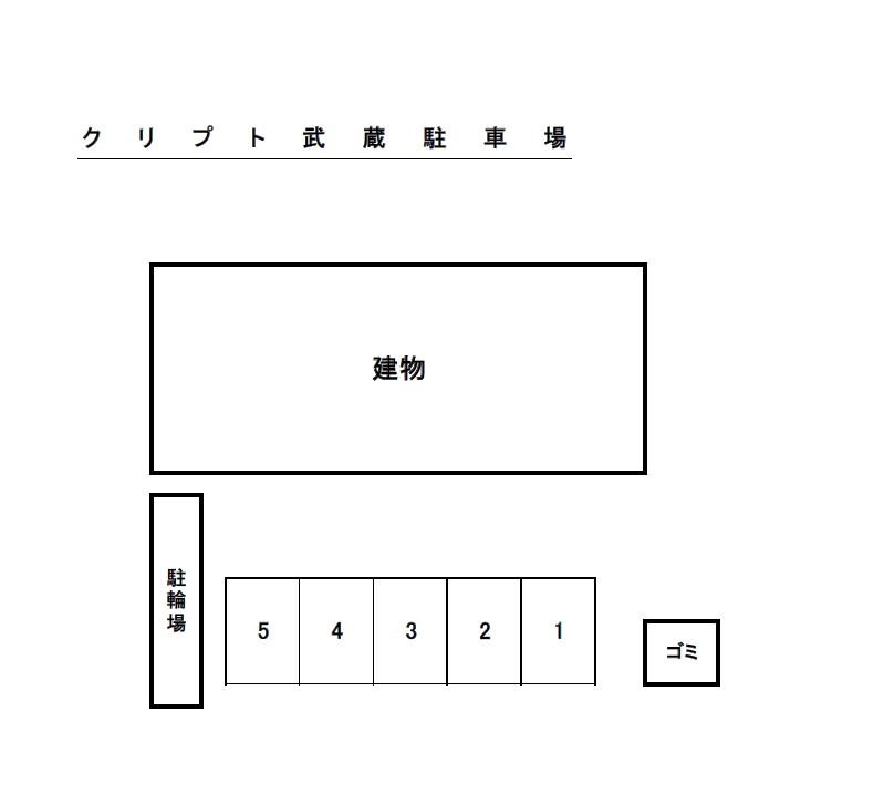 クリプト武蔵駐車場の駐車配置図
