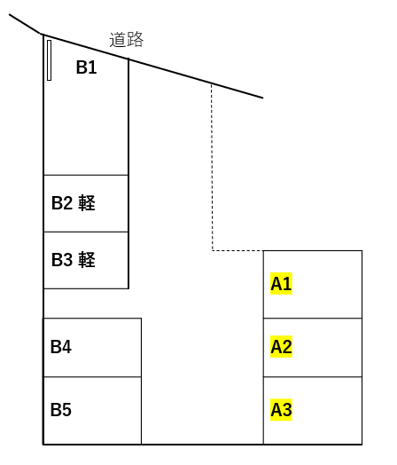 I・パーキングNo.３２Aの駐車配置図