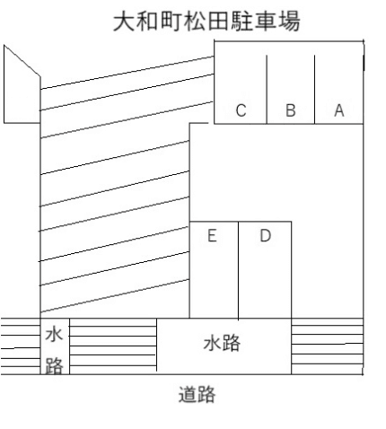 大和町松田駐車場の駐車配置図