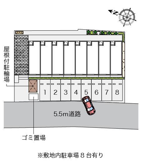 ユニベール(43961)の駐車配置図