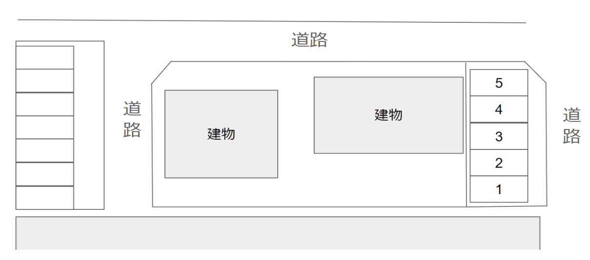 西高師第一駐車場の駐車配置図