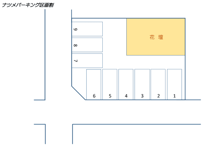 棗パーキングの駐車配置図