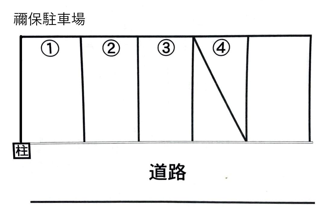 禰保駐車場の駐車配置図