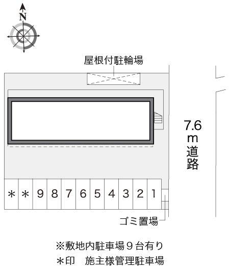 青崎(17167)の駐車配置図