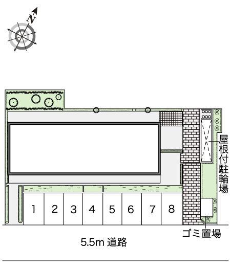 寺地(38100)の駐車配置図