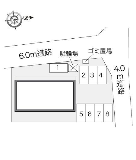 ルミエール１０(23980)の駐車配置図