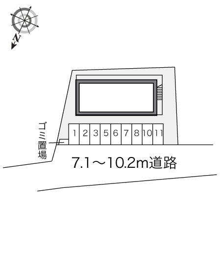 金草沢(13407)の駐車配置図