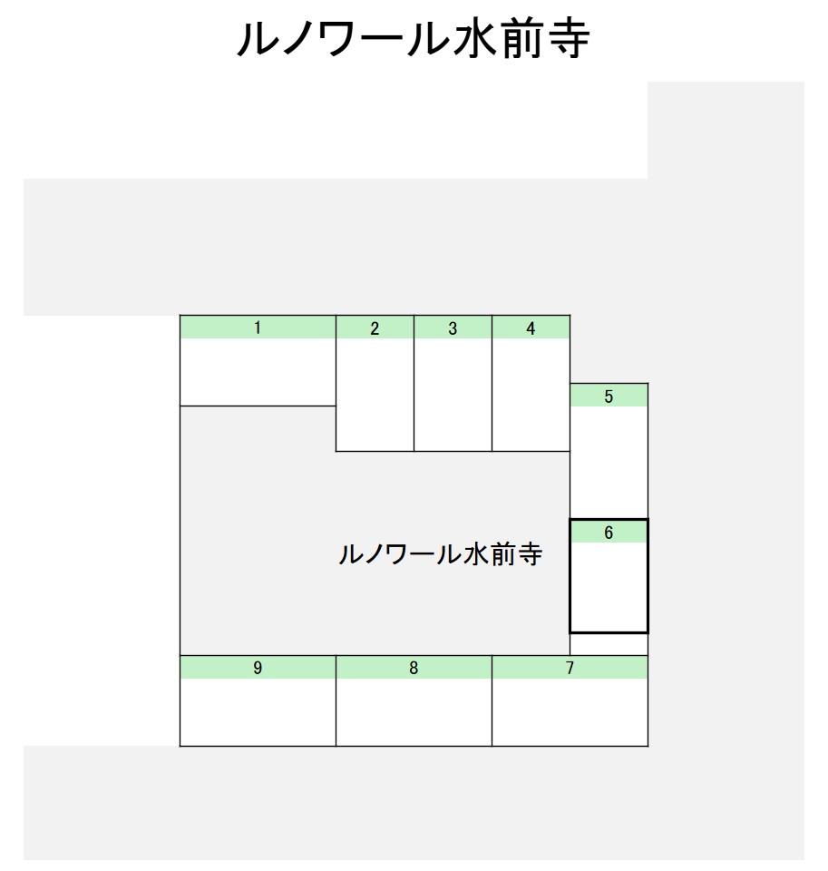 ルノワール水前寺の駐車配置図