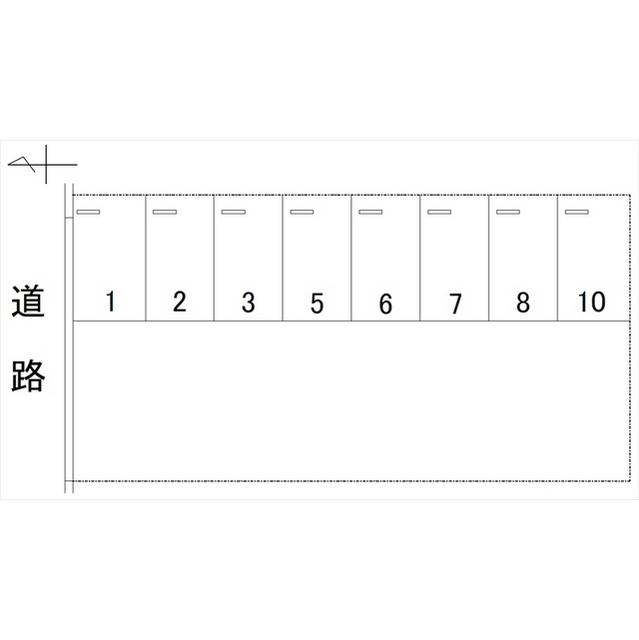 末町関駐車場の駐車配置図