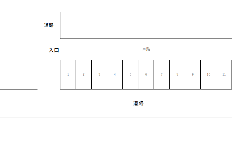 第四コデラパーキングの駐車配置図