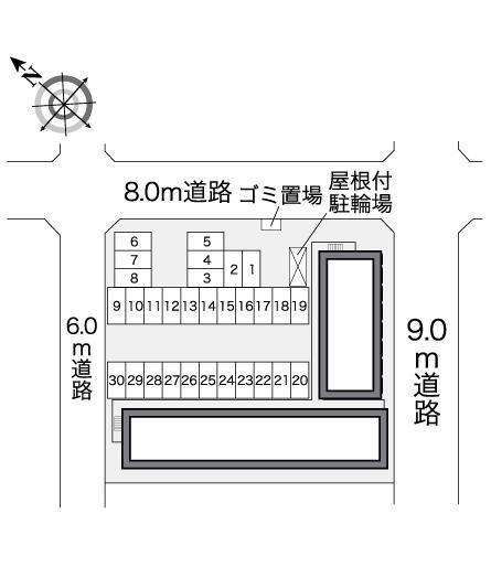 おおがわら(26968)の駐車配置図