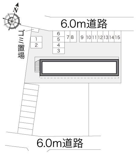 クローバー(18030)の駐車配置図