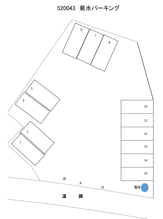 520043の駐車配置図