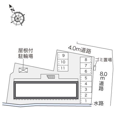 ＴＵＫＵＳＩＳＯ(18870)の駐車配置図