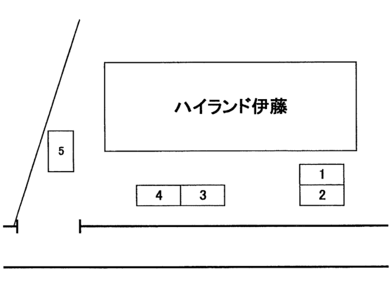 ハイランド伊藤の駐車配置図