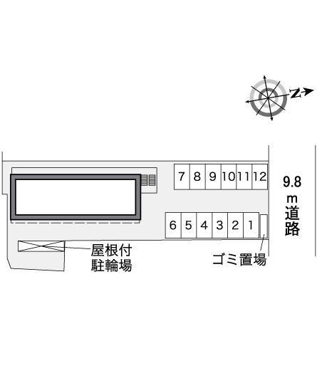 フェリス(37013)の駐車配置図