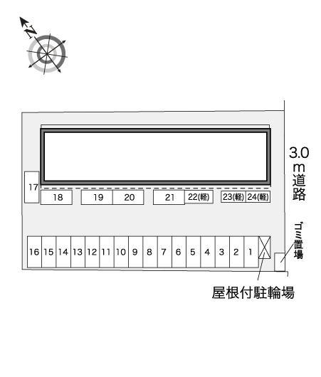 グレイス金場(32153)の駐車配置図