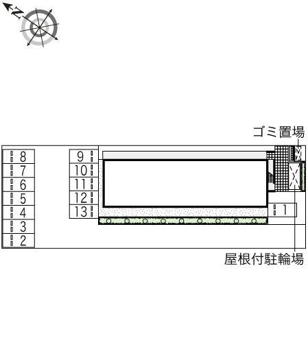 インディゴⅠ(46284)の駐車配置図