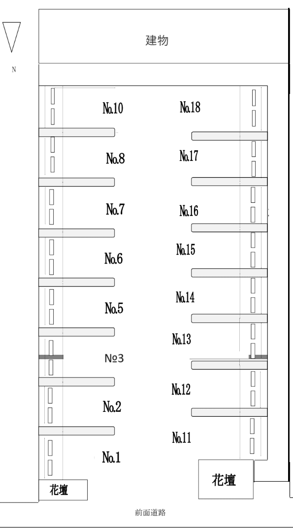ＫＲＥパーキングの駐車配置図