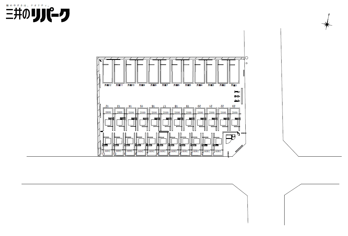 蘇我１丁目の駐車配置図
