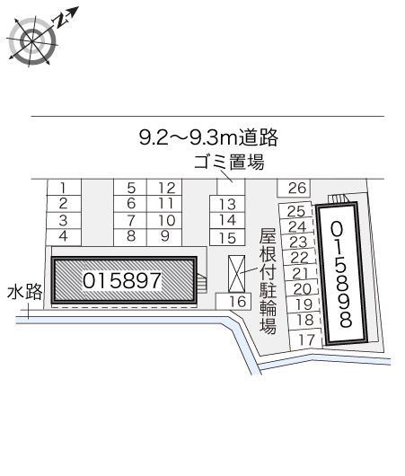 京浜建物水橋ハイムＡ(15897)の駐車配置図
