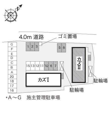 カズⅡ(17805)の駐車配置図